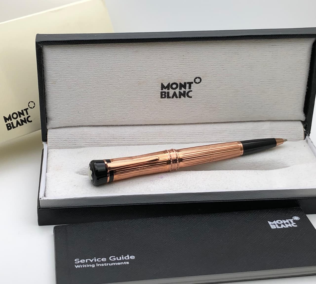 First Copy Mont Blanc Rose Gold Luxury Writing Pen