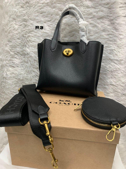 Coach Black Mini Tote Bag Premium 12A Qualit