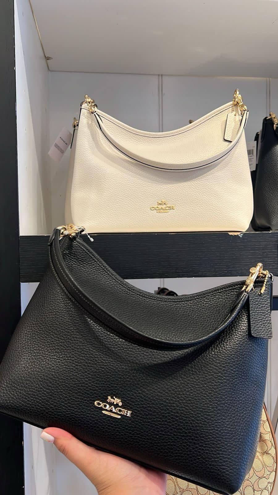 Coach Shoulder Bag 12A Quality First Copy Black Leather