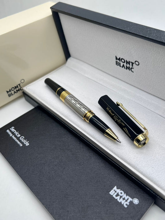 First Copy Mont Blanc Meisterstück Rollerball Pen Gold Trim