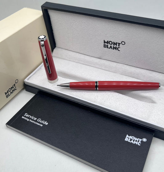 First Copy Mont Blanc Red Rollerball Pen Luxury Writing Instrument