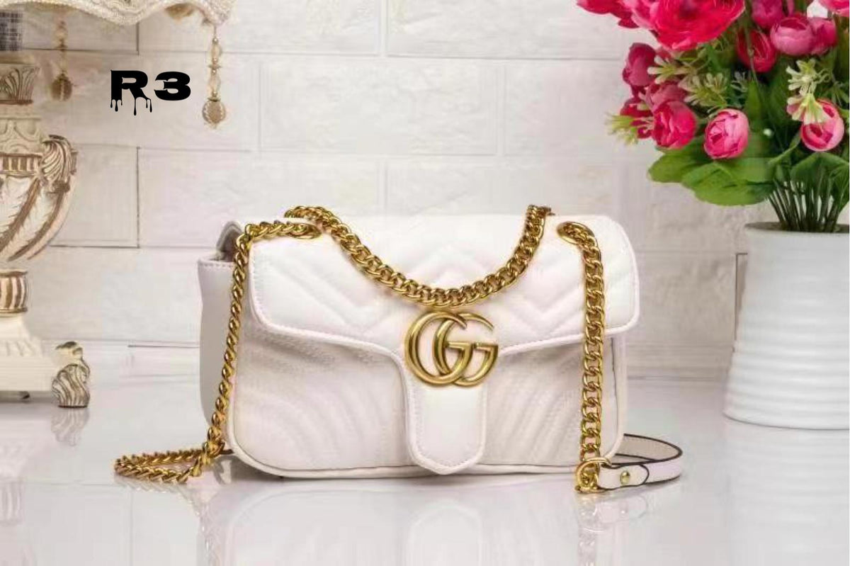 Gucci Marmont White First Copy Shoulder Bag