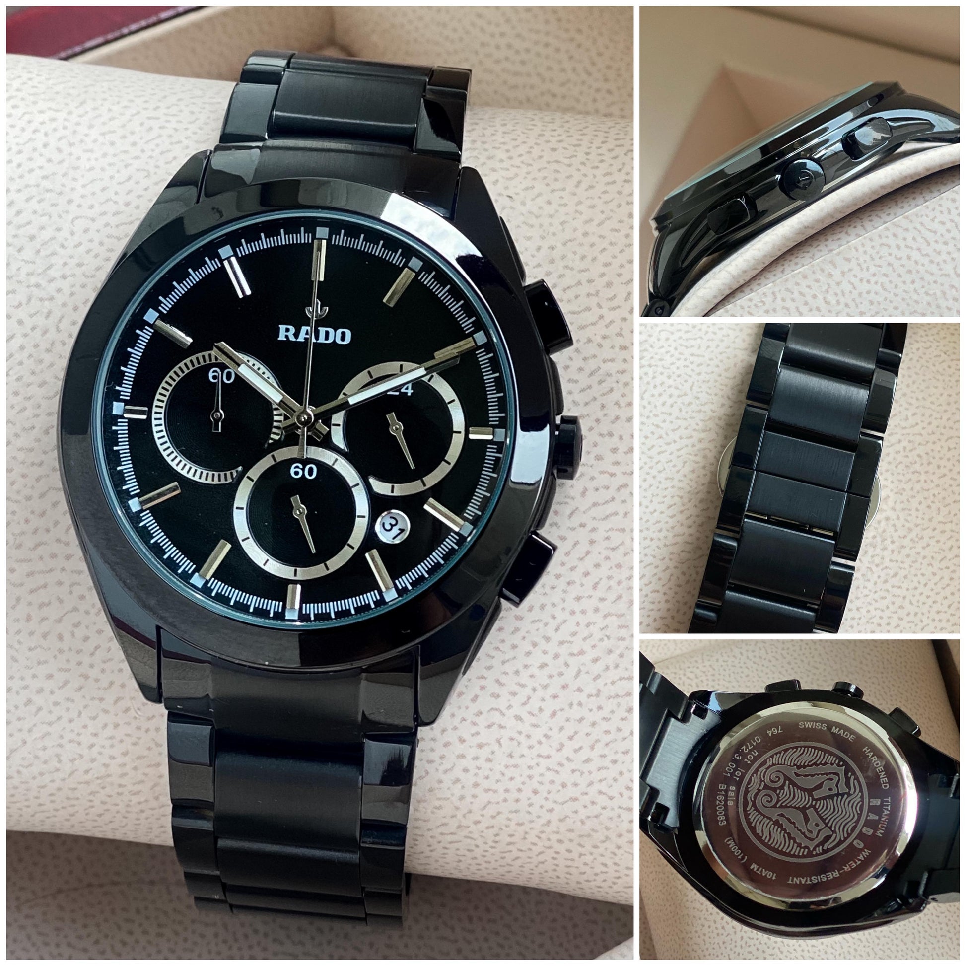 Rado HyperChrome 7AA premium chronograph first copy men’s watch