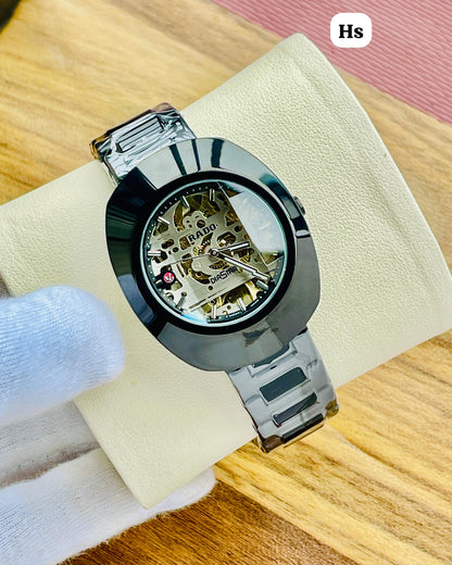 Rado DiaStar Meccanico men’s automatic skeleton first copy watch black case