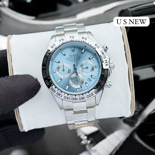 first copy Rolex Daytona in India blue dial with silver strap