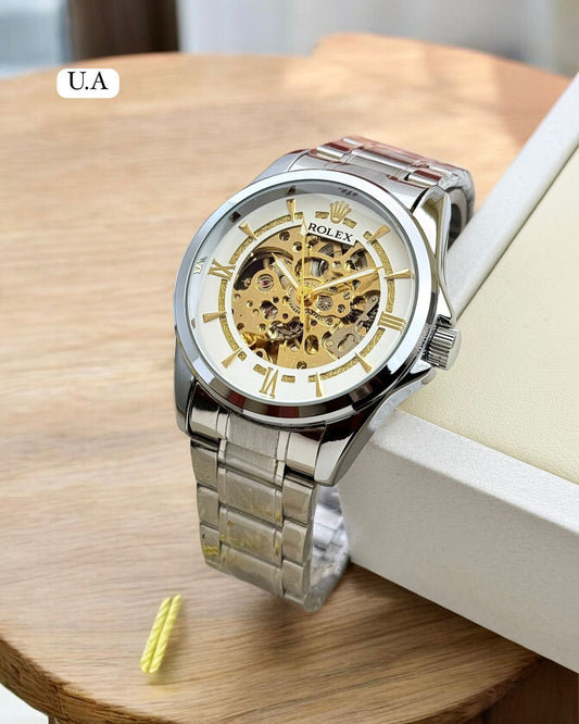 Rolex men’s automatic metal chain first copy replica watch