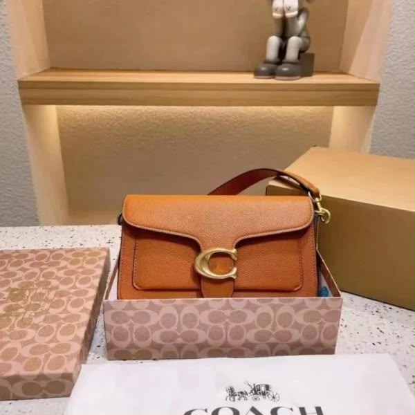 Tan colour coach tabby first copy shoulder bag