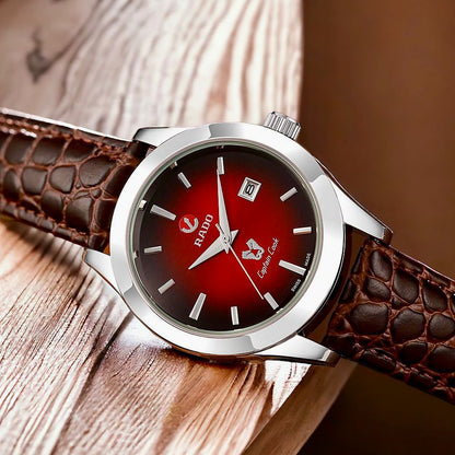 Rado Captain Cook first copy watch brown leather strap 7A premium