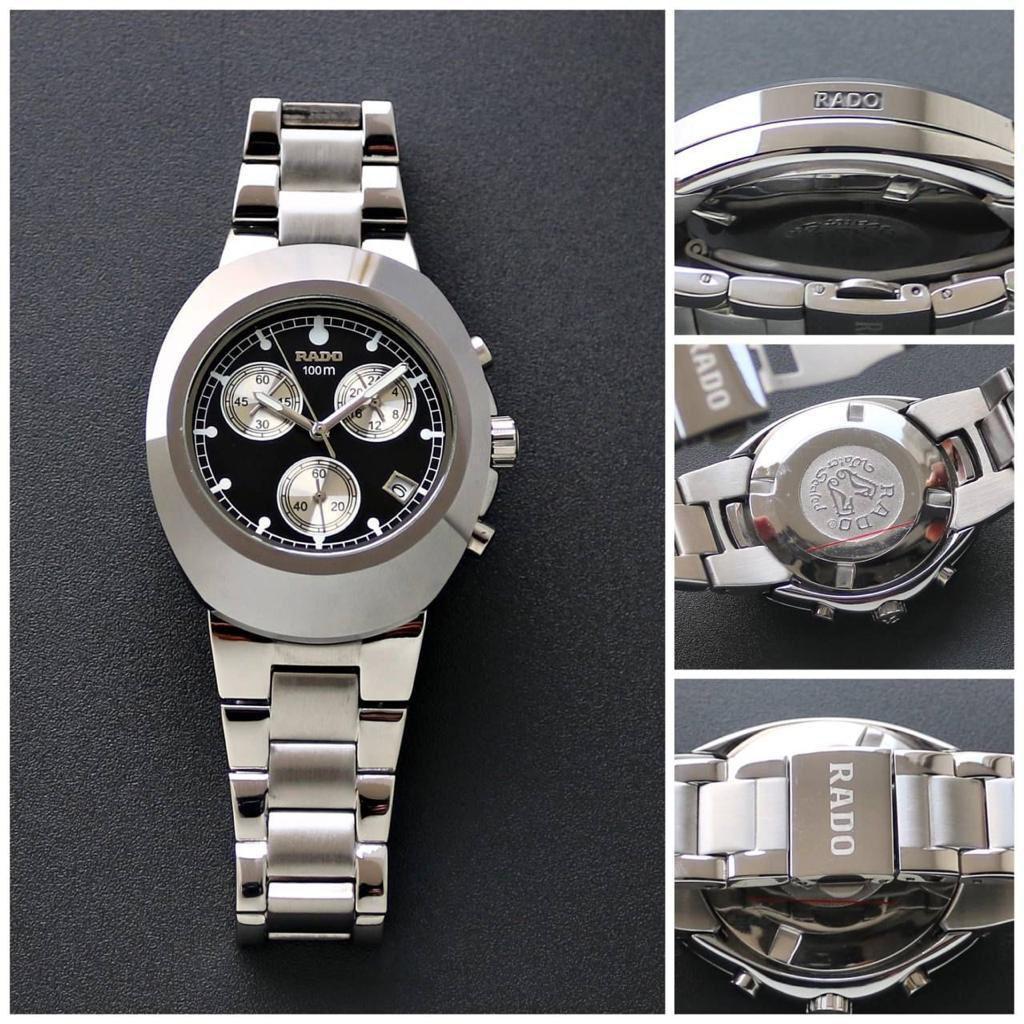 Rado DiaStar chronograph first copy men’s watch 7AA premium silver stainless steel