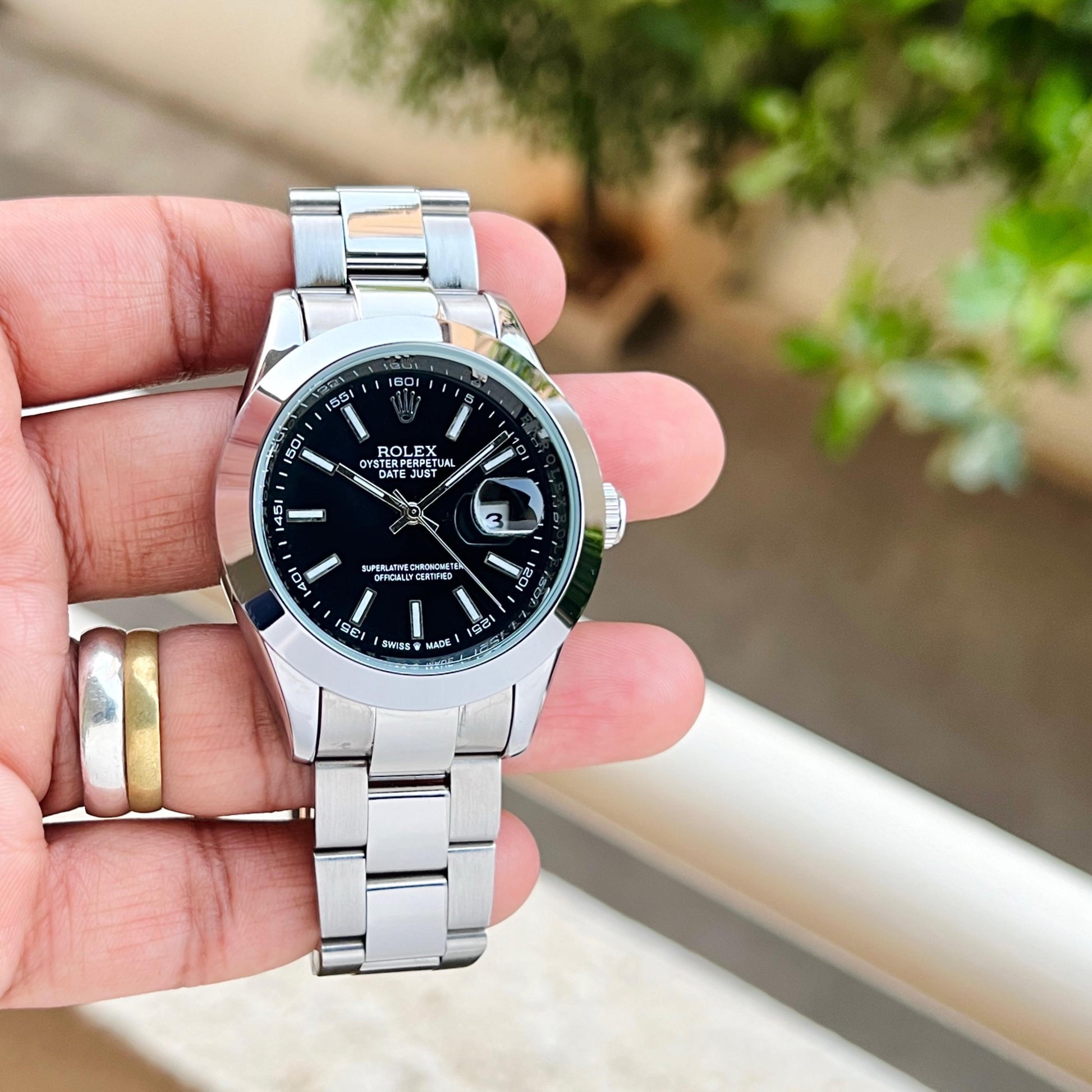 Luxury Rolex Datejust 1st copy stainless steel strap watch