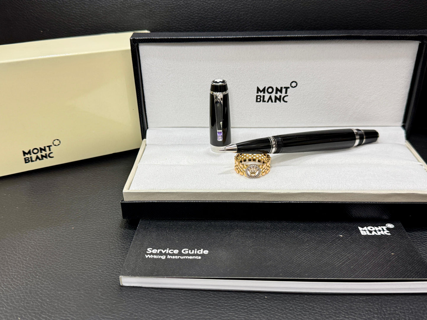 First Copy Mont Blanc Heritage Black Rollerball Pen with Premium Gift Box – COD Available
