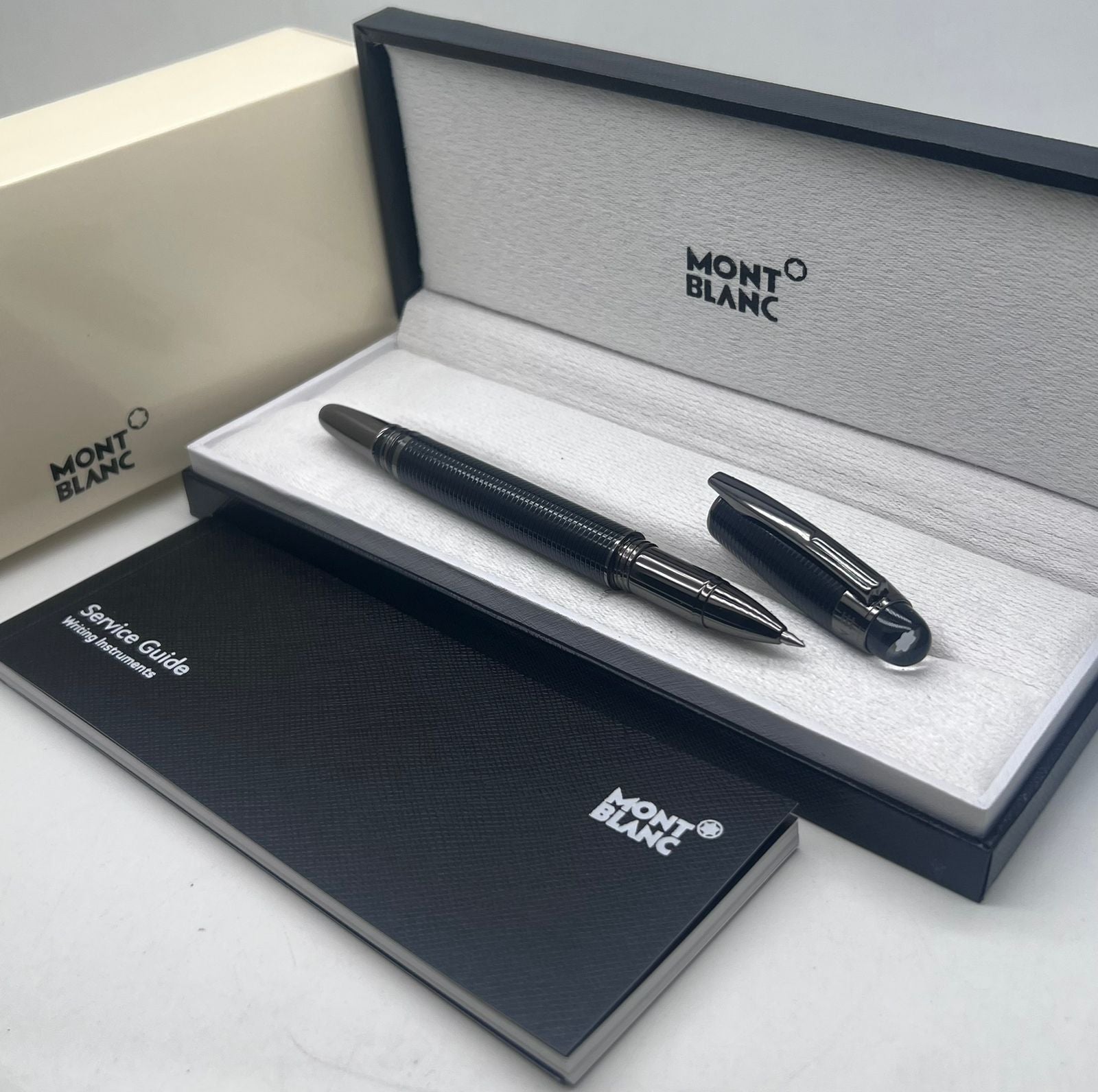 First Copy Mont Blanc Heritage Style Gunmetal Rollerball Pen with Premium Gift Box – Fast Delivery India