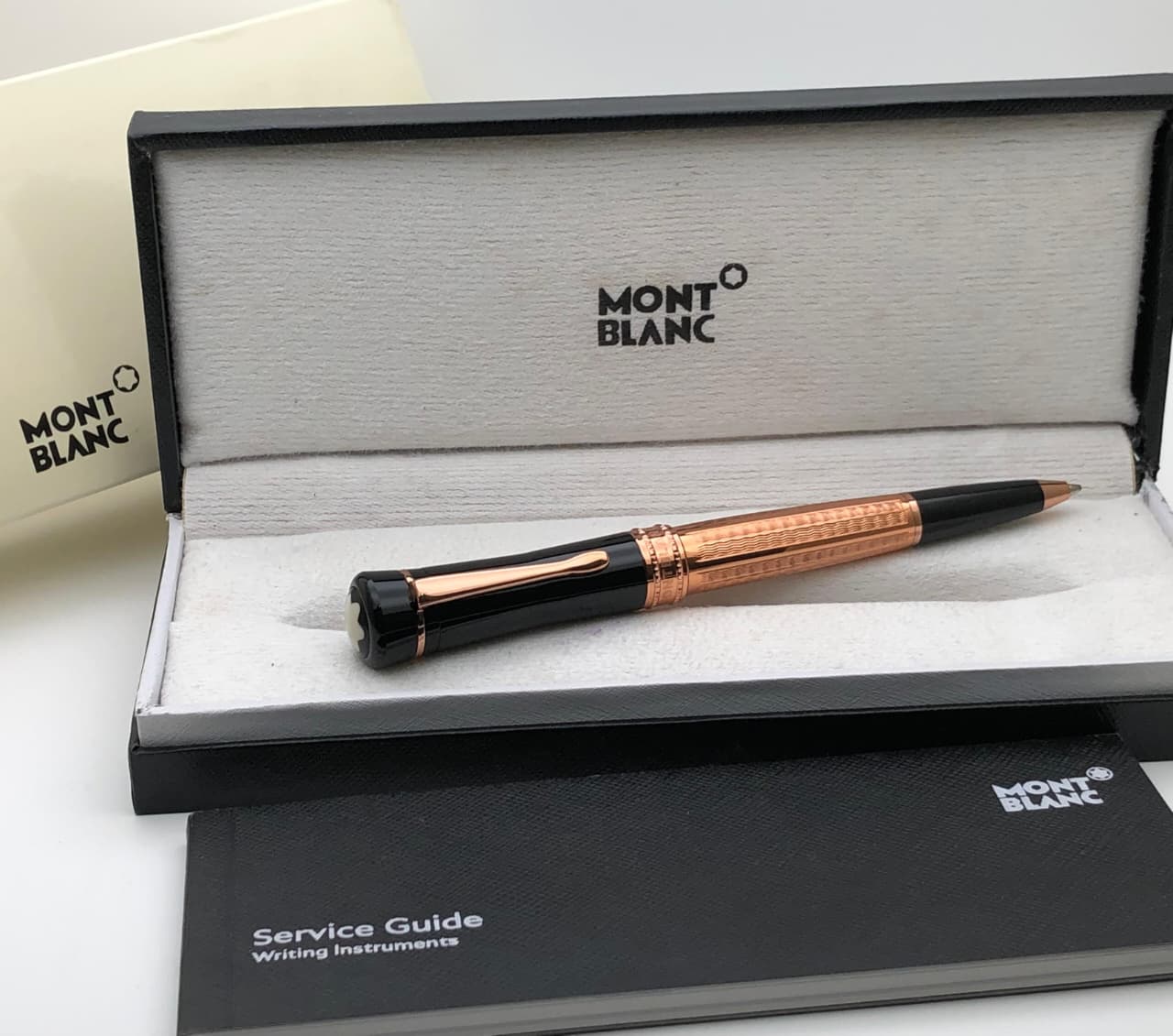 First Copy Mont Blanc Rose Gold Luxury Writing Pen – Executive Gift Pen – COD Available