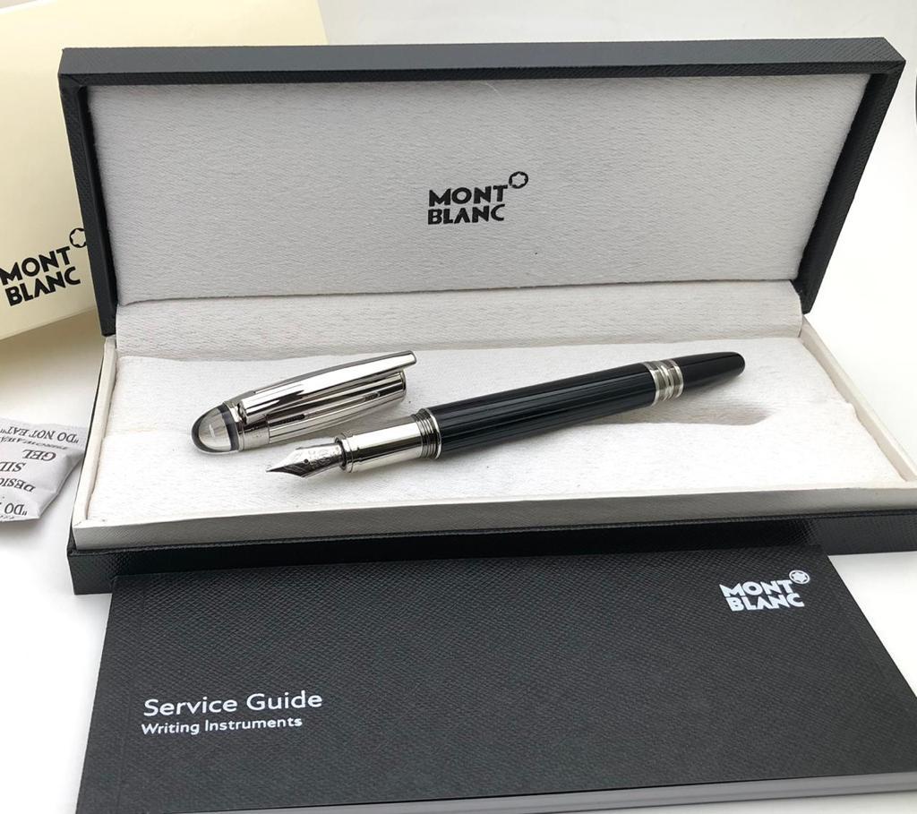 First Copy Mont Blanc StarWalker Style Black Fountain Pen with Premium Gift Box - COD Available