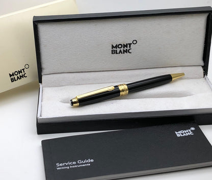first copy mont blanc gold and black colour pen 
