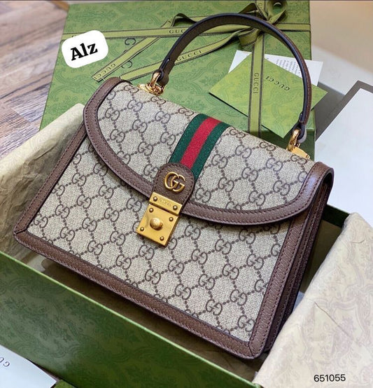 Gucci Padlock 12A Quality First Copy Luxury Handbag for Women with GG Monogram Canvas and Gold Lock Hardware