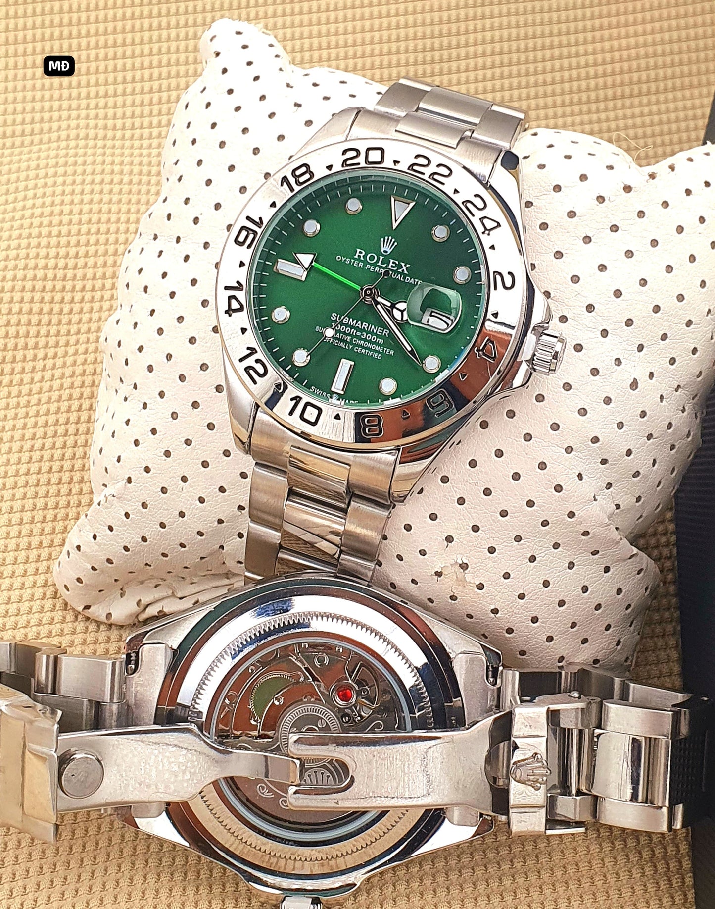 first copy rolex watch with green dial