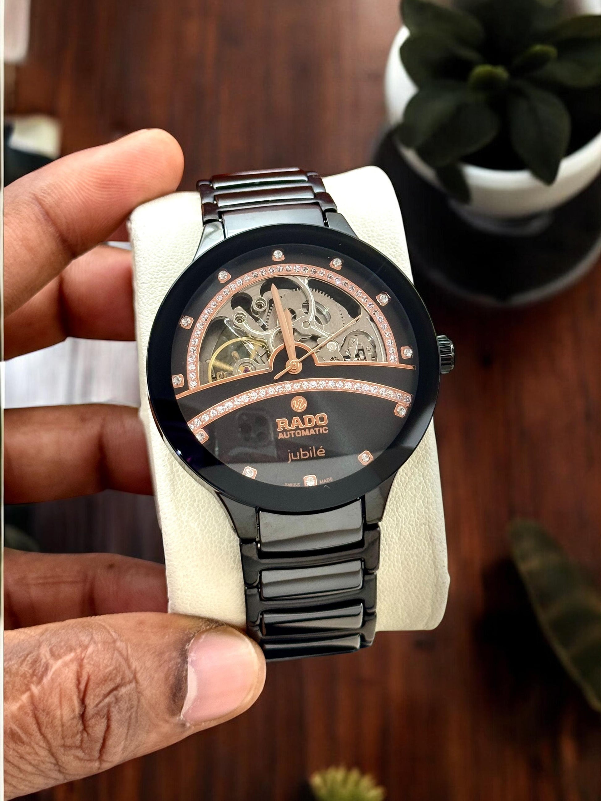 Rado Centrix Jubilé first copy half-skeleton black dial
